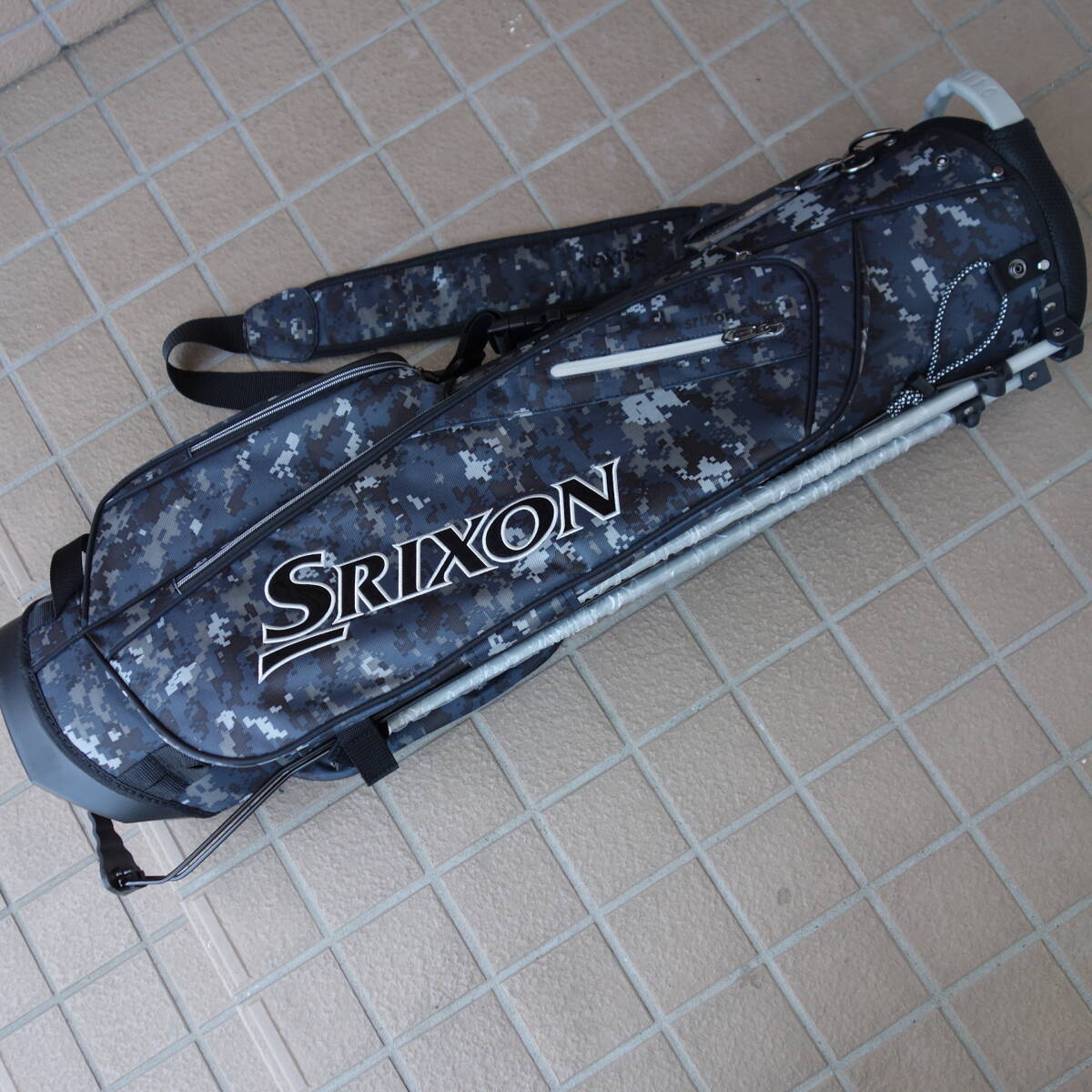 ★ 未使用！ スリクソン SRIXON GGC-S115G カモフラ 迷彩柄 スタンド キャディバッグ 8.0型！ ★_画像10