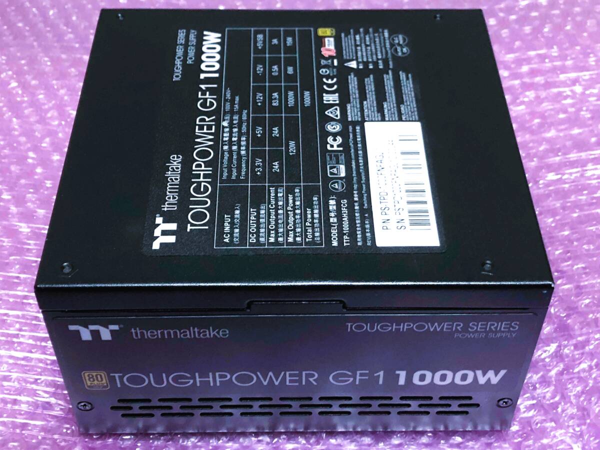  Thermaltake TOUGHPOWER GF1 1000W 80 PLUS GOLD 中古品 サーマルテイク _画像2