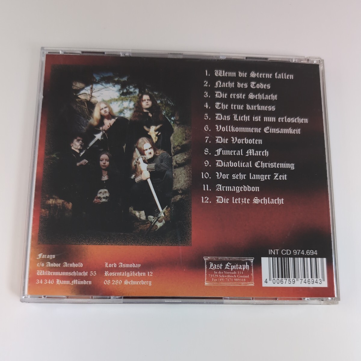「1st Press」Andras Germany Viking Black Heavy Metal ヴァイキング ブラック ヘヴィメタル 輸入盤CD 1stの画像6