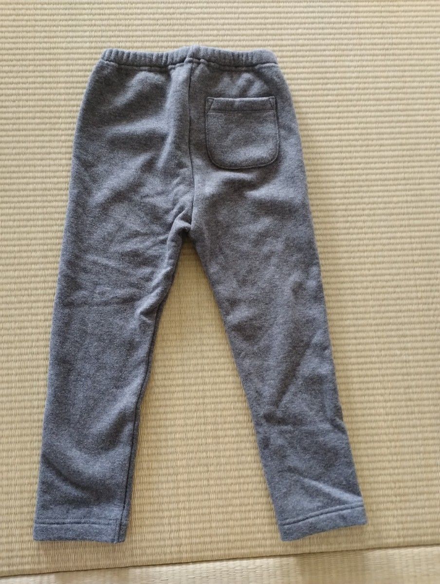 フリースレギンス（10分丈）DARK GRAY,100cmユニクロ