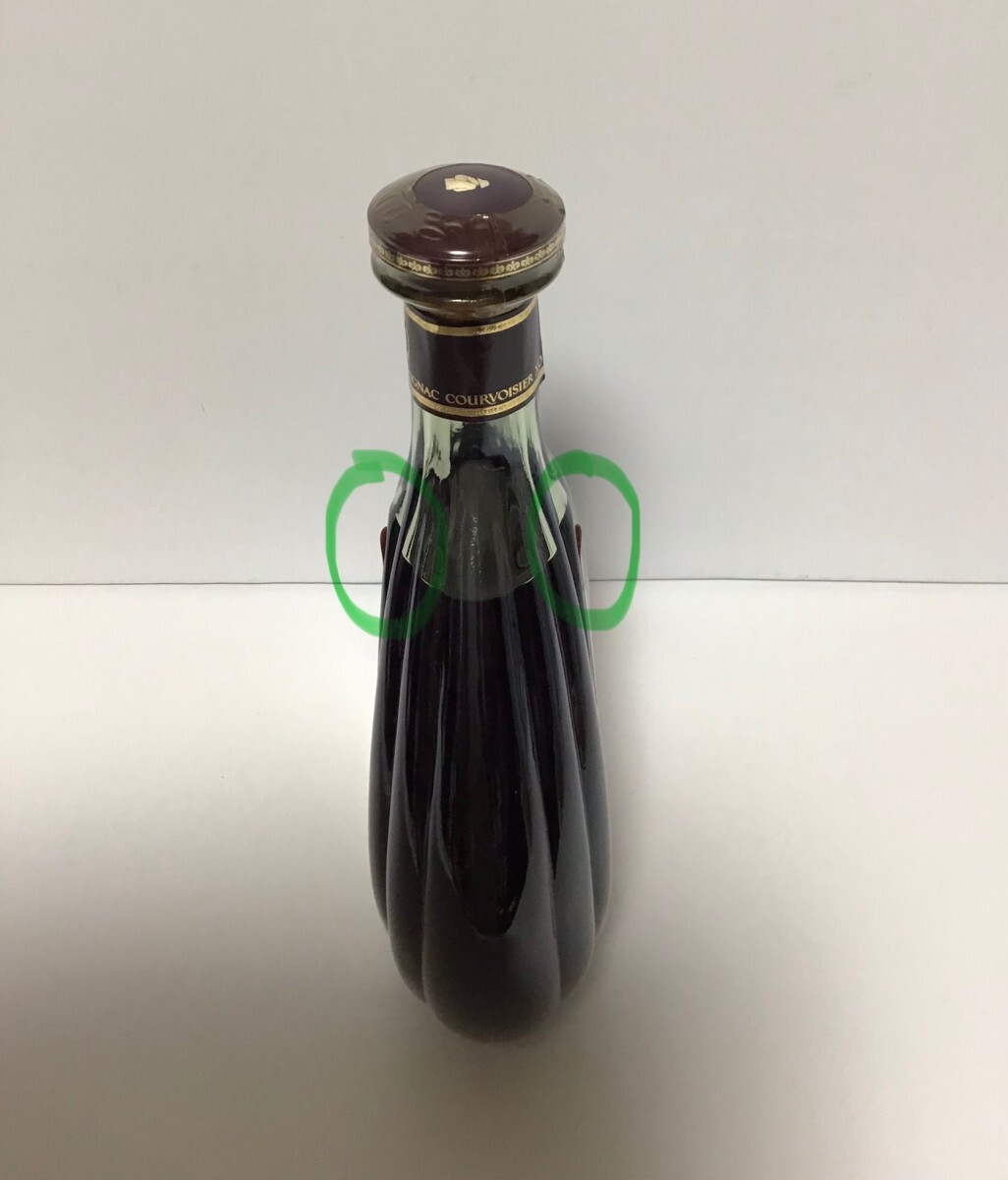 未開栓【古酒 XO COURVOISIER COGNAC クルボアジェ コニャック 700ml 40%】ラベル剥がれあり_画像5