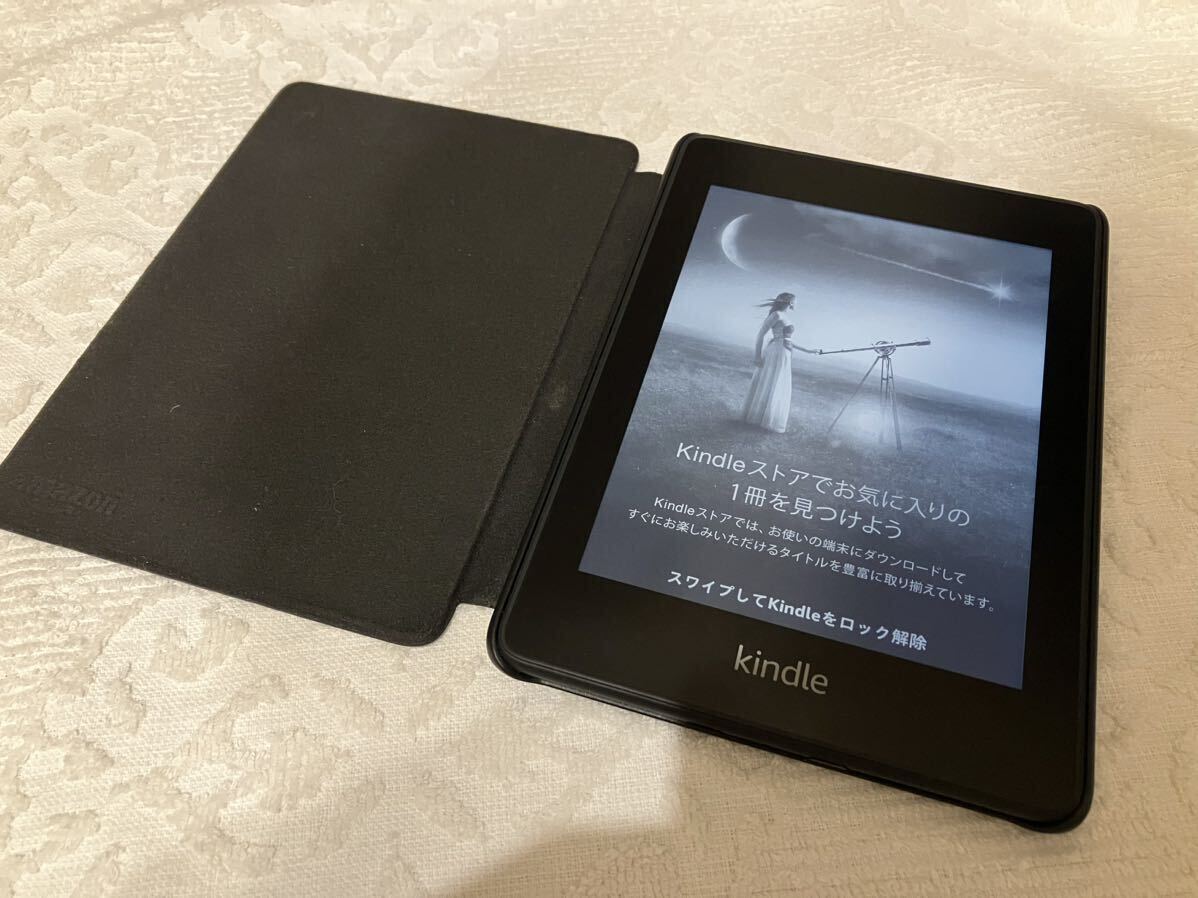  used beautiful goods Amazon Kindle Paperwhite Amazon gold dollar paper white black no. 10 generation 8GB advertisement equipped E-book case attaching 