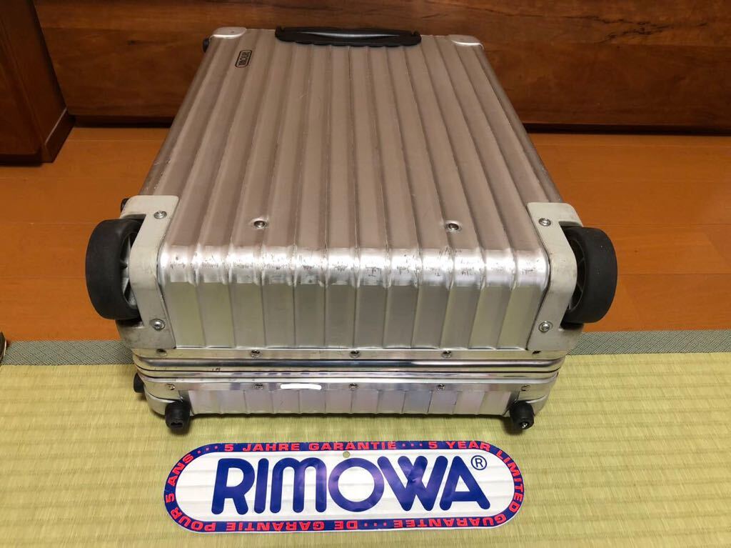 【激レア美品】リモワ　クラッシック　RIMOWA Classic 黒ロゴ　　_画像7