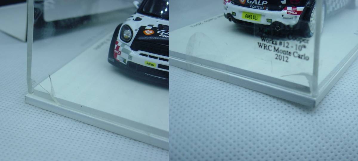 送料350円～ 【ケース割れあり】spark 1/43 Mini John Cooper Works 10th WRC Monte Carlo 2012 #12 ミニ ジョンクーパーワークス_画像10