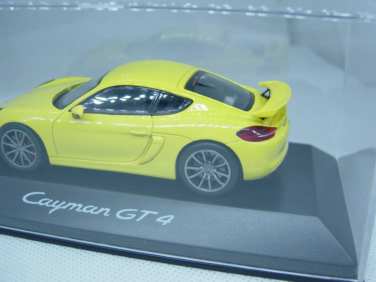  postage 350 jpy ~ Schuco Porsche special order 1/43 Porsche Cayman GT4 2015 yellow Cayman 