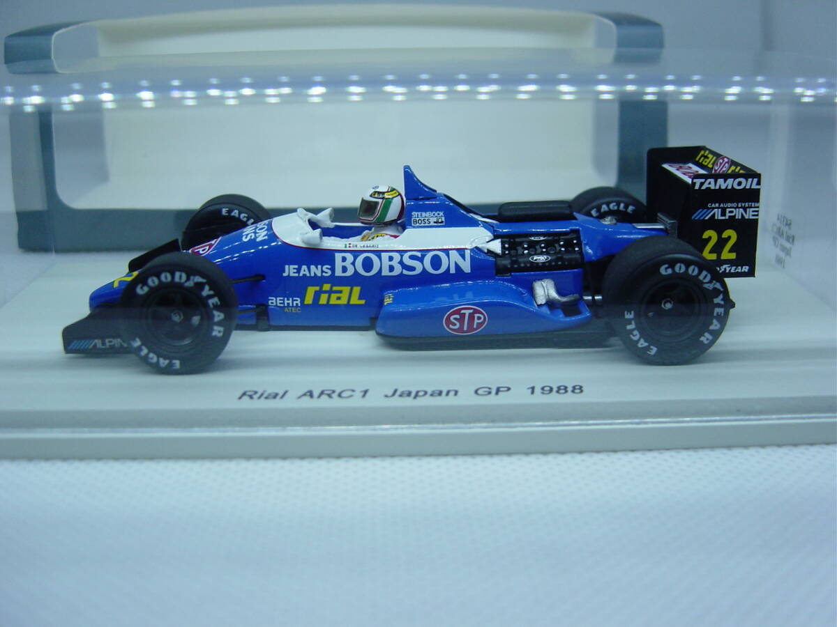 送料350円～ spark 1/43 Rial ARC1 Japan GP 1988 #22 Andrea de Cesaris リアル アンドレア・デ・チェザリス 日本GP 追加デカール付き_画像2