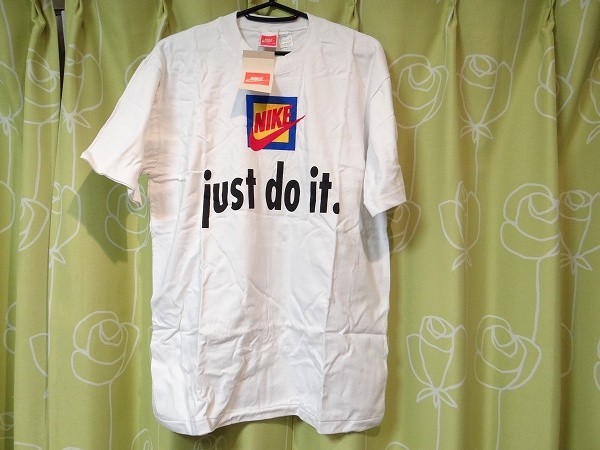 新品 80年代 ビンテージ ナイキ NIKE just do it Tシャツ フリーサイズ ダンス バスケ レトロ 当時物