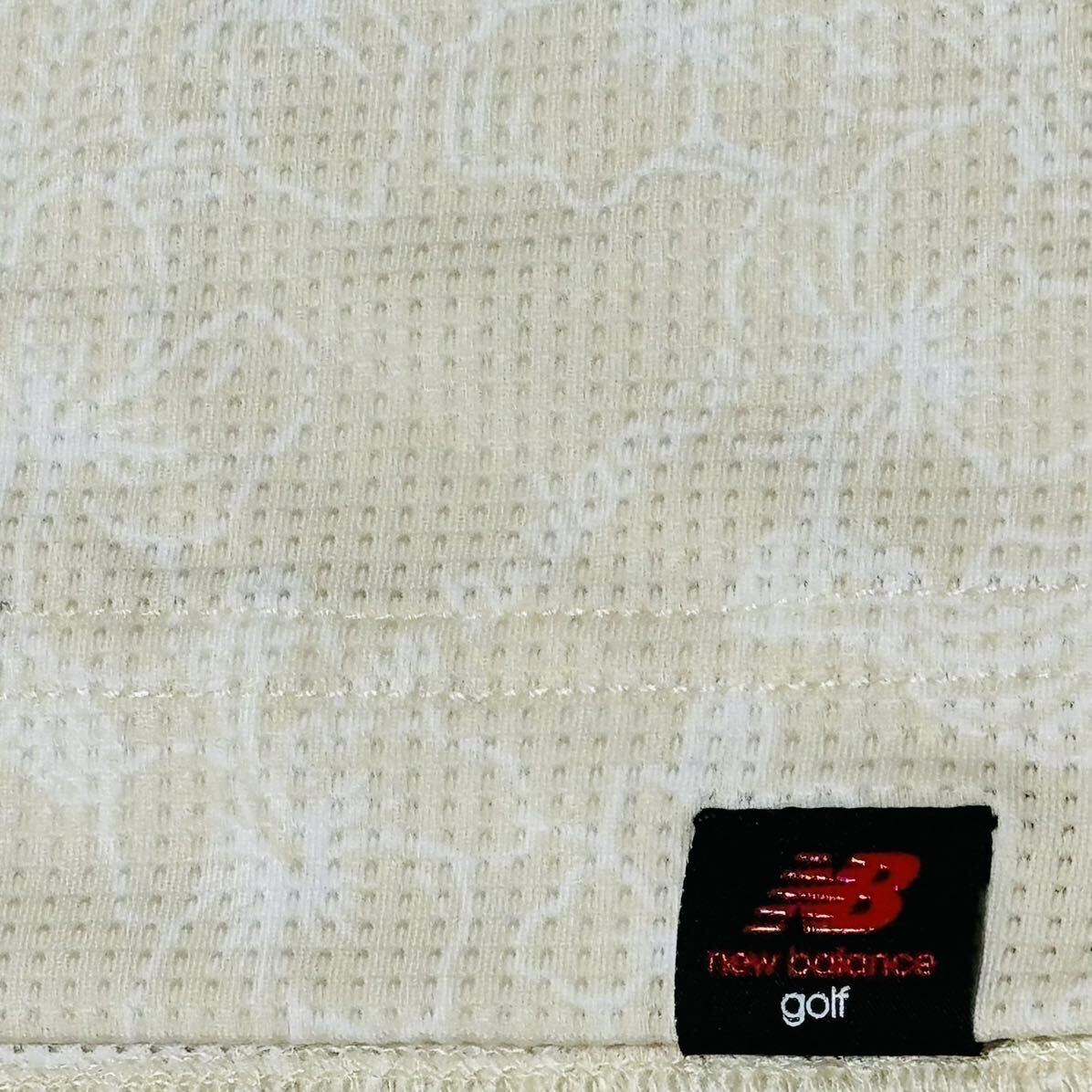  новый товар * New balance Golf New Balance Golfaro - принт . пот скорость . рубашка-поло с коротким рукавом * бежевый * размер 6(LL)* стоимость доставки 185 иен 