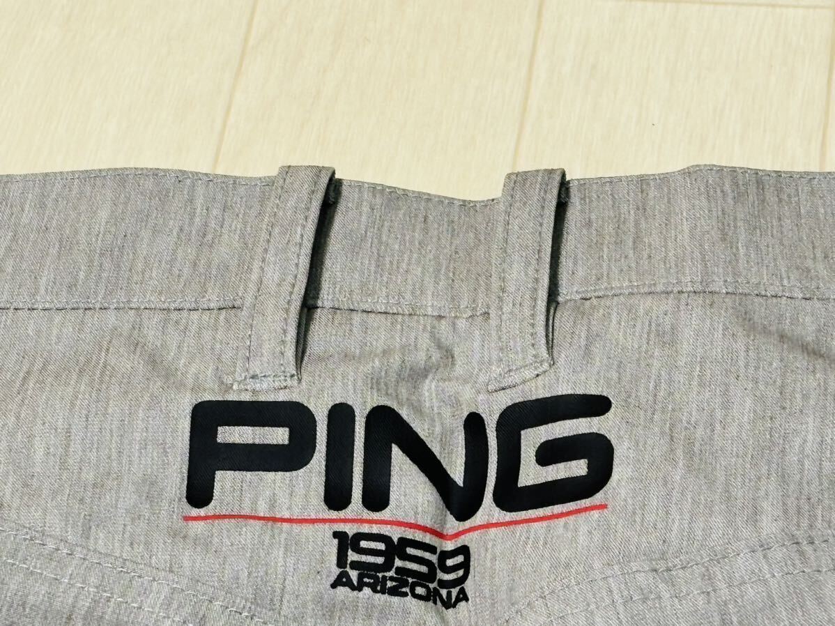 新品★ピン ゴルフ PING GOLF 5ポケット クロスムービング 吸汗速乾 ストレート ストレッチパンツ/春夏/グレー/サイズM(w78)/送料185円_画像4