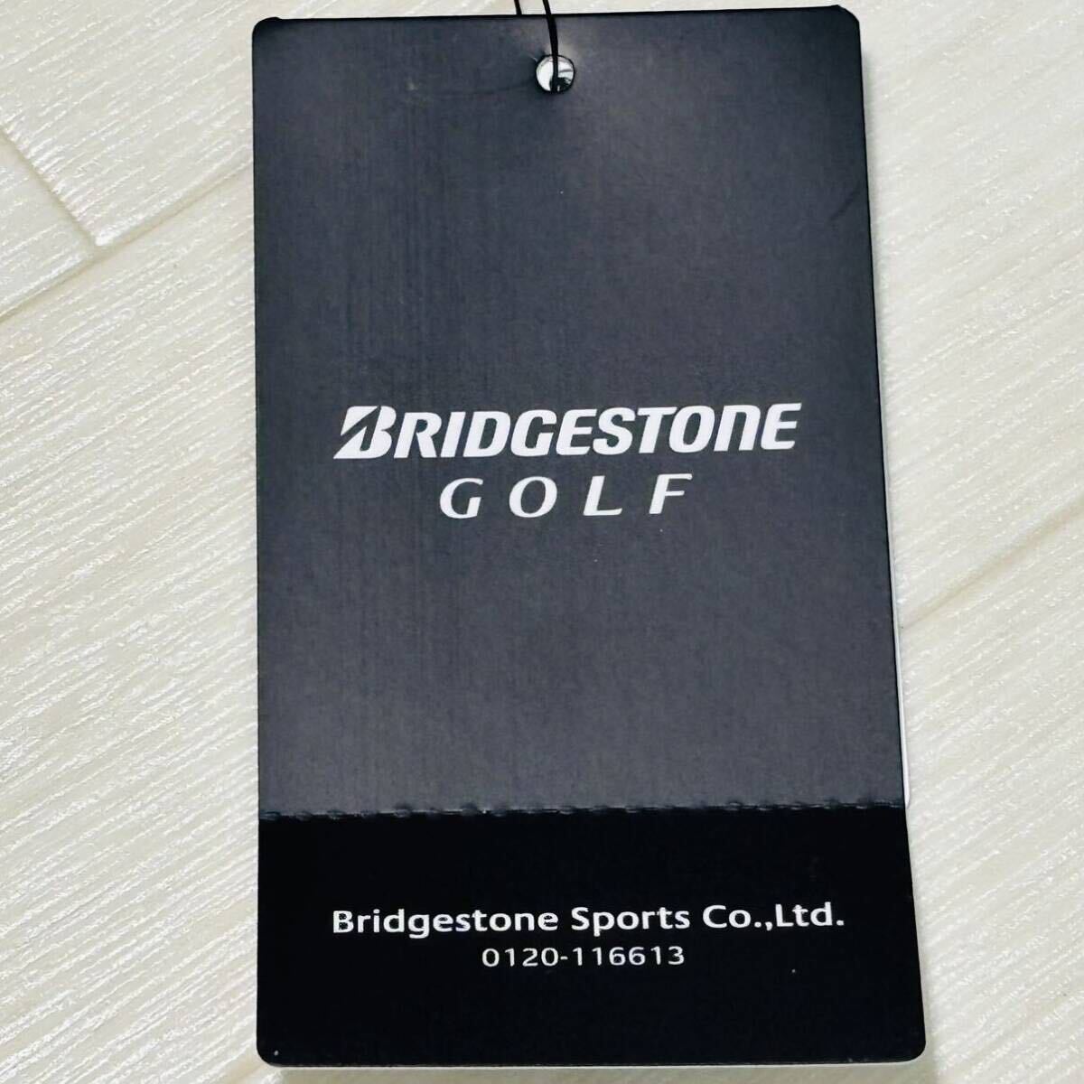  новый товар * Bridgestone Golf BRIDGESTONE GOLF общий рисунок . пот скорость . короткий рукав mok шея рубашка / белый / размер LL/ стоимость доставки 185 иен 