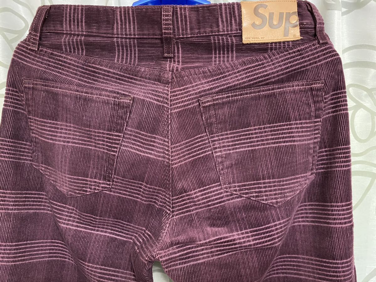 Supreme corduroy pant シュプリーム コーデュロイ パンツ サイズ L 32インチ ワインレッド