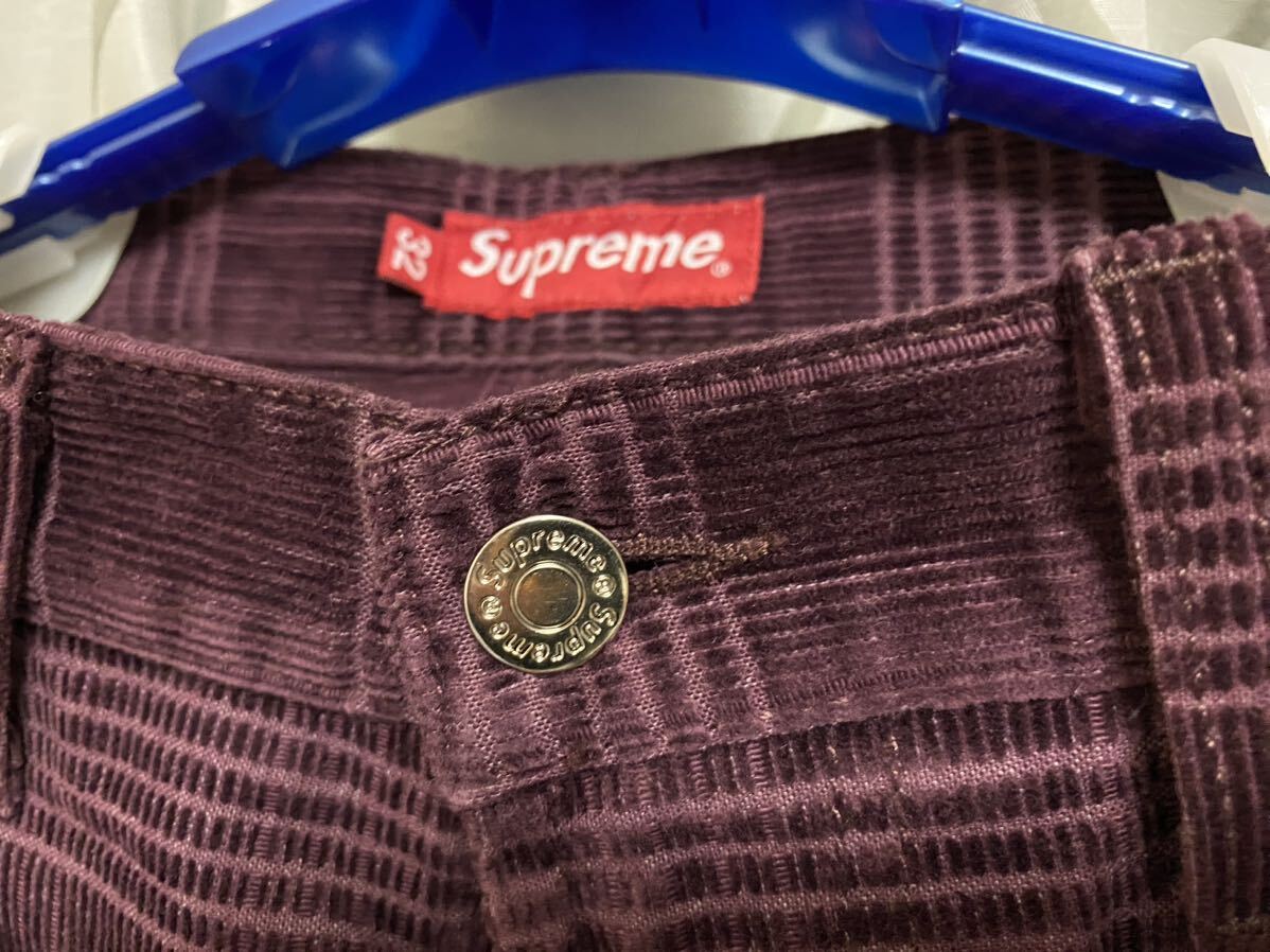 Supreme corduroy pant シュプリーム コーデュロイ パンツ サイズ L 32インチ ワインレッド