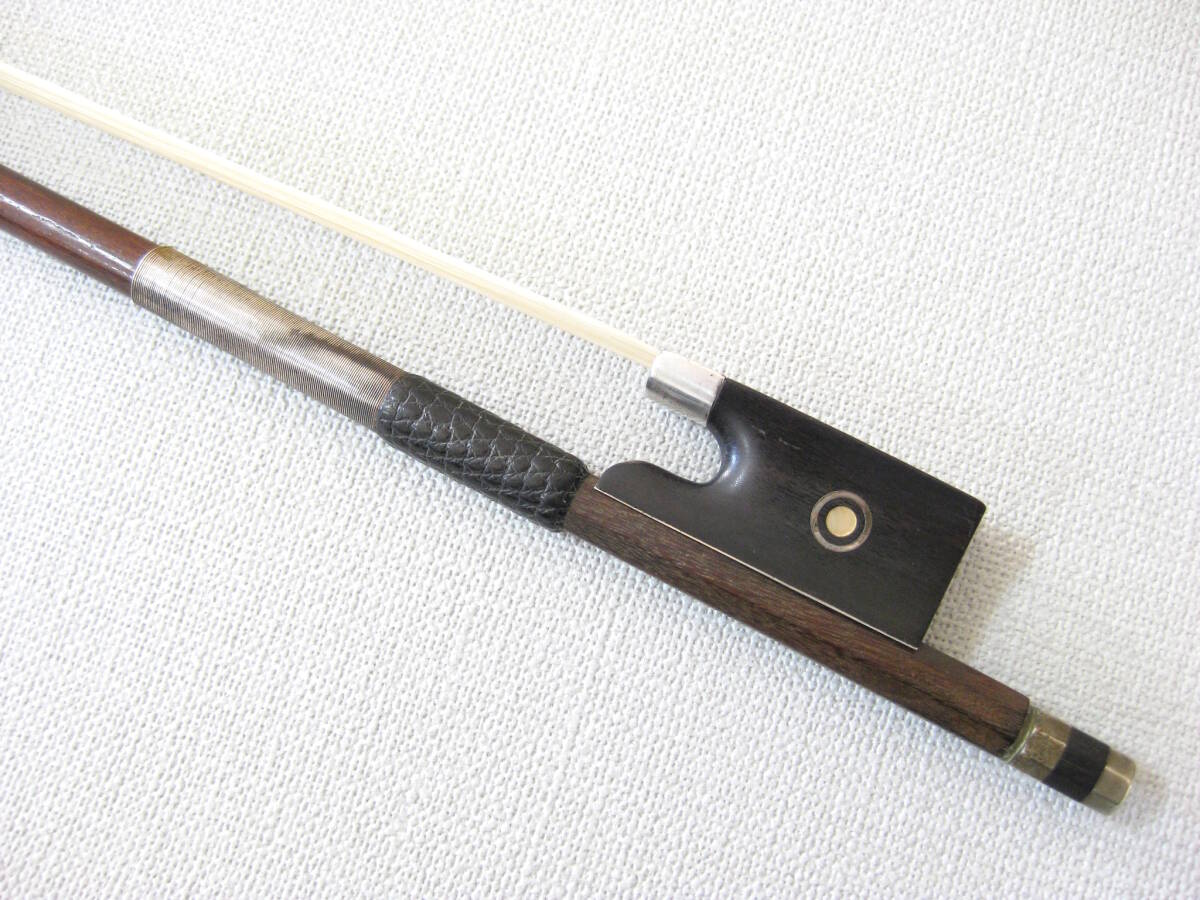 本物の 希少オールド弓】 E.H.Roth ロート 5つ星 バイオリン弓 4/4 毛替え・メンテナンス 弦楽器
