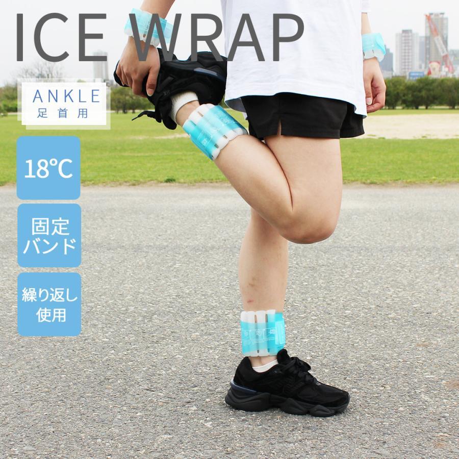ICE WRAP エコアイスラップ (足首用) 18度 冷感 冷却 冷やす クールダウン アイシング 熱中症 対策 冷感グッズ 冷却パック 快適_画像1