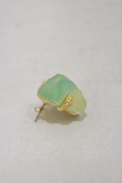 Q-pot. / amber sugar earrings - Mint H-24-04-28-027-QP-AC-KB-ZH