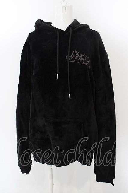 NieR Clothing / NieRふわもこBLACK ANGEL PARKA 【うさ耳付き】パーカー F ブラック O-24-04-28-012-PU-TO-OW-ZT407_画像1