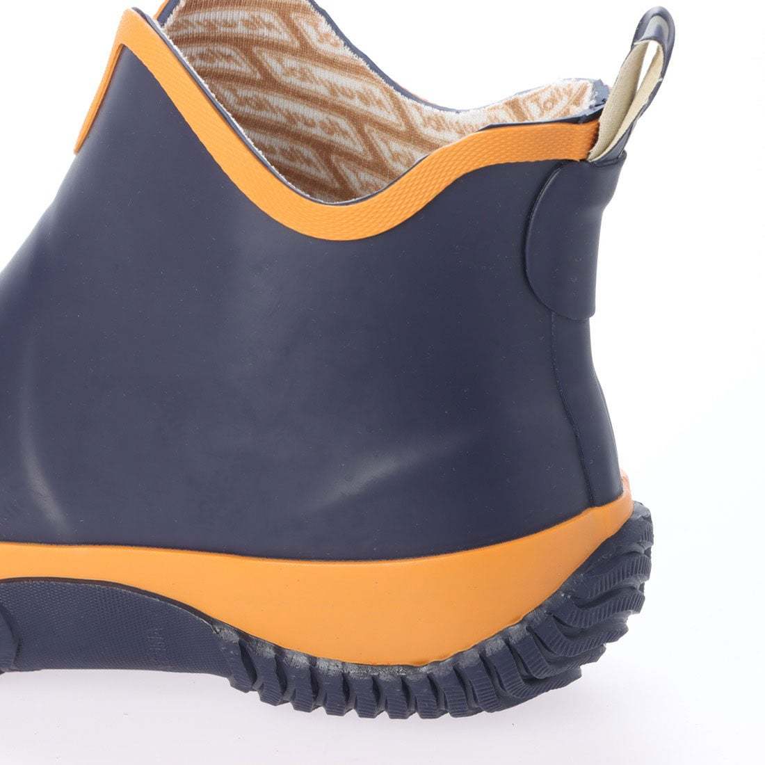 メンズレインブーツ　レインシューズ　長靴　雨靴　天然ゴム素材　新品『20089-nav-270』27.0cm　在庫一掃セール