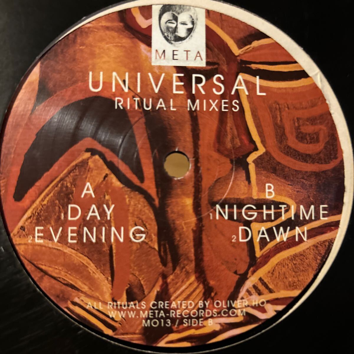 [ Oliver Ho - Universal (Ritual Mixes) - Meta MO13 ]_画像1