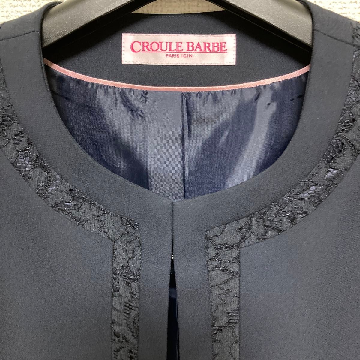 東京イギン ノーカラージャケット CROULE BARBE クルールバルブ 東京イギン ノーカラージャケット CROULE BARBE クルールバルブ