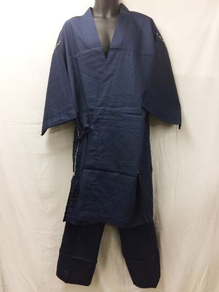  free shipping [ festival Tokyo Edo one ] genuine article intention jinbei <No.5000 cotton poly- ><7. navy blue >< large >[ limited amount outlet ]L summer festival ........ navy 