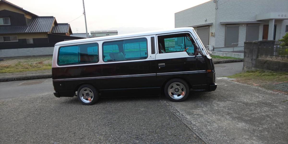  Nissan Caravan Homy E23 10 number of seats actual work lowrider Z20 5MT Hakosuka Ken&Mary 30Z that time thing rare thing Hiace quiet 67000 kilo 