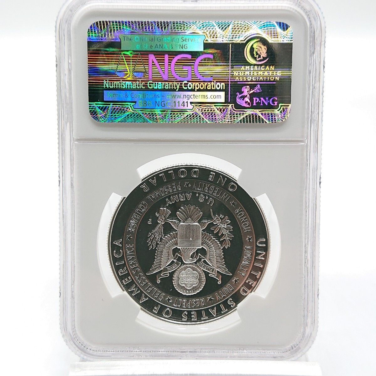 2011 米国  銀貨 米国陸軍シルバー ダラー 1$  NGC PF70 UC