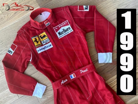 海外 高品質　送料込み　アラン・プロスト Alain Prost 1990 F1　レーシングスーツ　サイズ各種 レプリカ カスタム対応_画像1