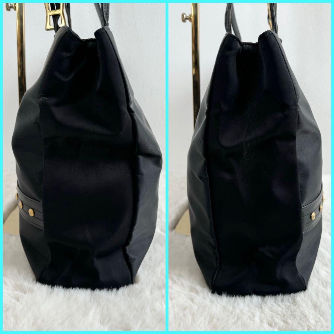 A4 storage Versace canvas shoulder bag tote bag black GIANNI VERSACE black sun Burst sun god high class high capacity lady's 