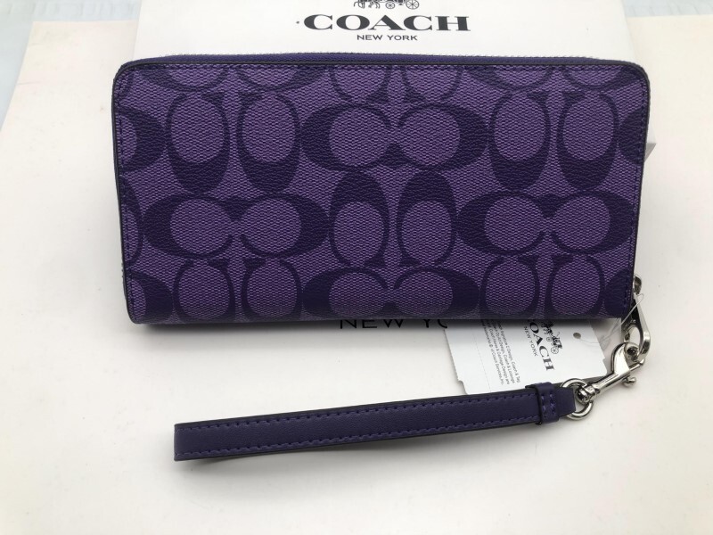 コーチ COACH 長財布 財布 シグネチャー アコーディオンラウンドジップウォレット新品 未使用 贈り物d158C C4452