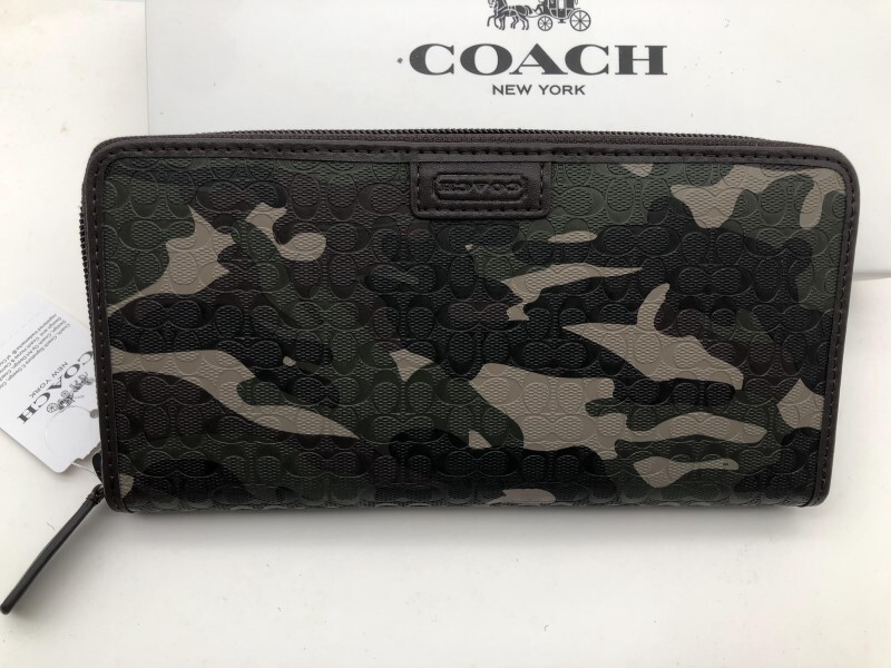 コーチ COACH 長財布 財布 ファティーグカモフラージュ 迷彩 新品 未使用 贈り物 F74546 m150