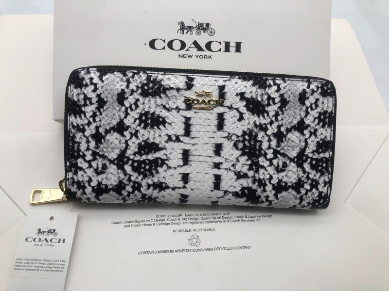 コーチ COACH 長財布 財布 シグネチャー アコーディオンラウンドジップウォレット新品 未使用 贈り物F53659 c183C