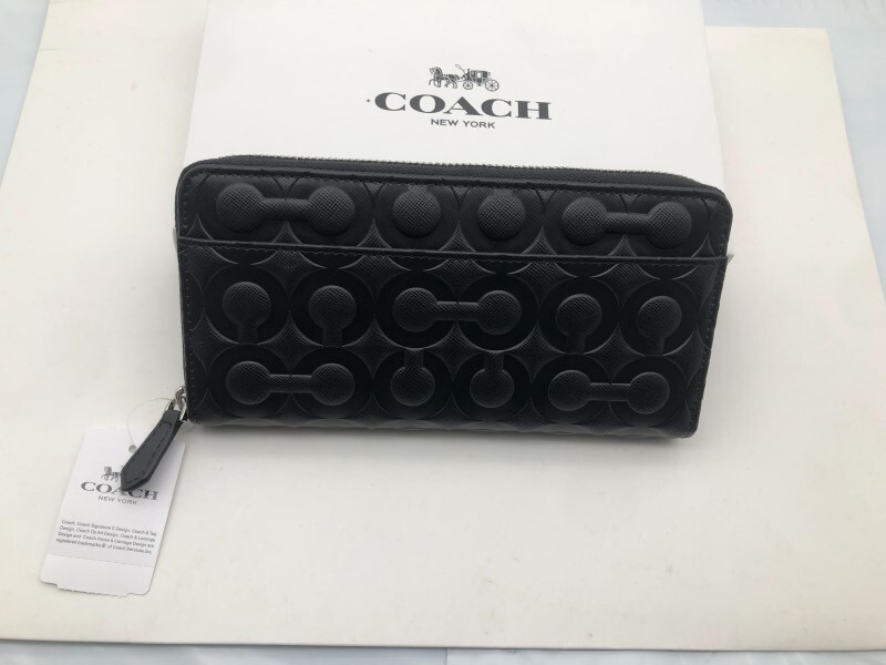 コーチ COACH 長財布 財布 シグネチャー アコーディオンラウンドジップウォレット財布 新品 未使用 贈り物F60735 u202C