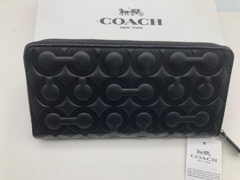 コーチ COACH 長財布 財布 シグネチャー アコーディオンラウンドジップウォレット財布 新品 未使用 贈り物F60735 u202C