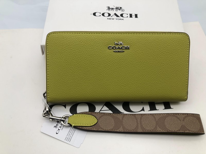 コーチ COACH 長財布 財布 シグネチャー アコーディオンラウンドジップウォレット財布 新品 未使用 贈り物 CK427 b204_画像1