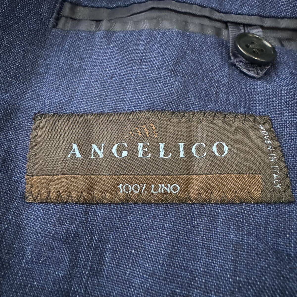  beautiful goods [. ultimate. linen100%] Italy ANGELICO company cloth UNIVERSAL LANGUAGE tailored jacket spring summer S size corresponding universal Language flax 