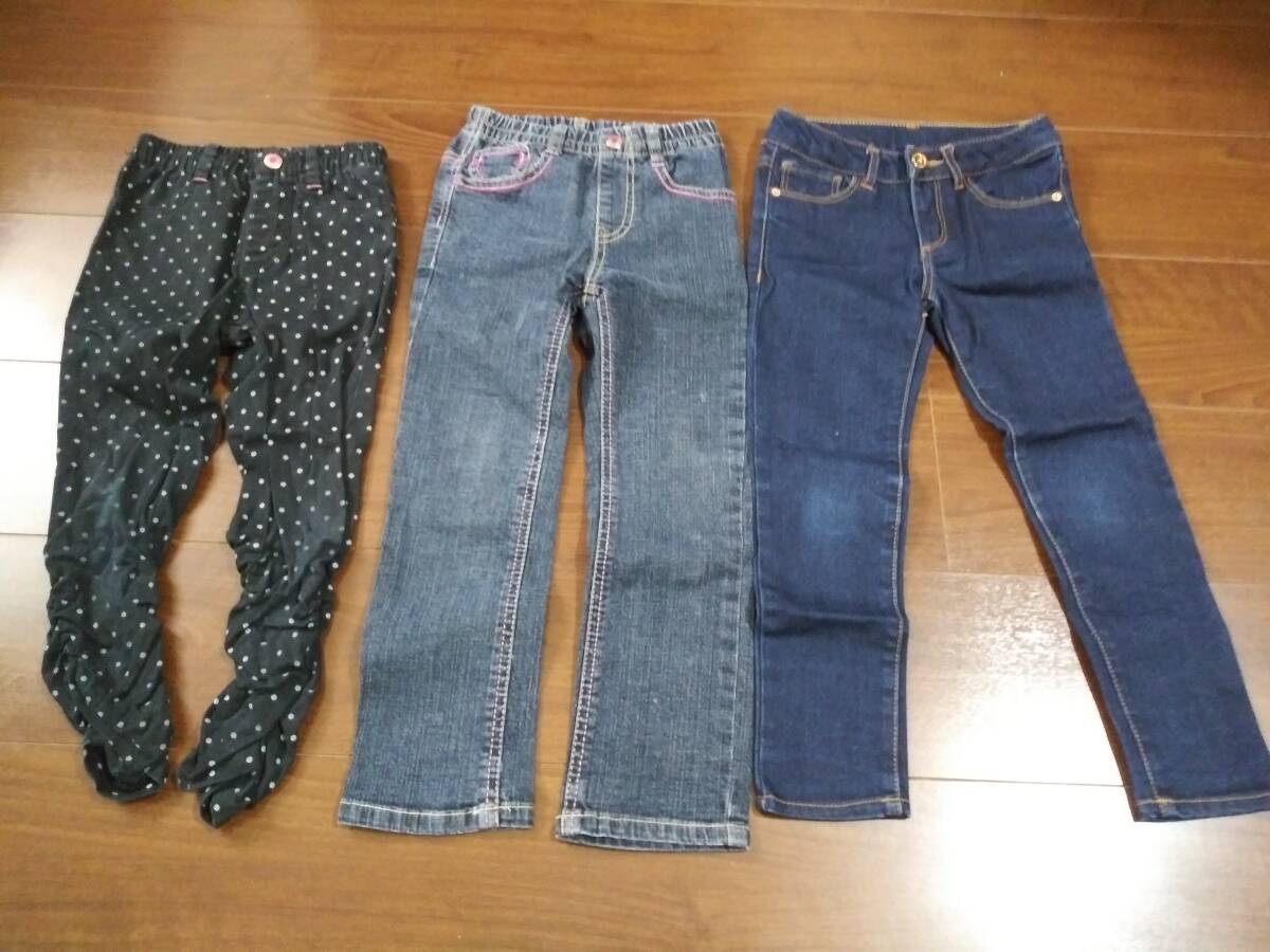  ребенок одежда девочка джинсы 110.3 шт. комплект 