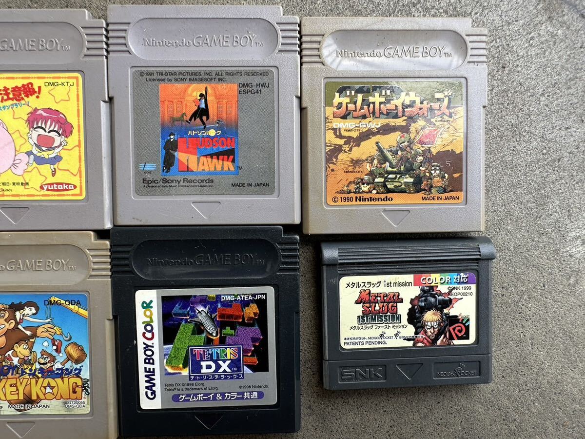 【ジャンク品】中古　任天堂　NITENDO Nintendo　GAMEBOYゲームボーイソフト まとめて7本プラスおまけ付_画像3