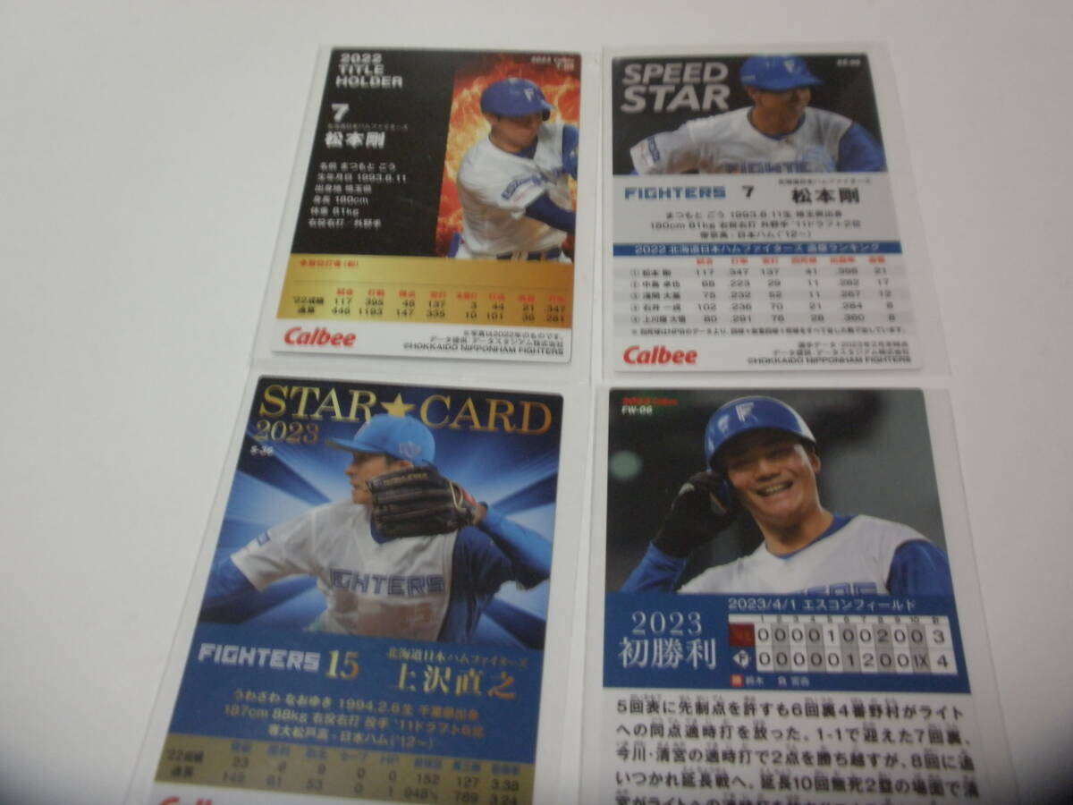 北海道日本ハムファイターズ プロ野球チップスカード １６枚セット（２０２３年 ９枚 ２０２４年 ７枚） ※伊藤大海エラーカード含むの画像5