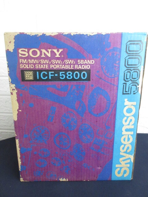 [SONY/ Sony ]ICF-5800/ Sky сенсор / радио / Vintage / наружная коробка / электризация проверка settled / редкий 