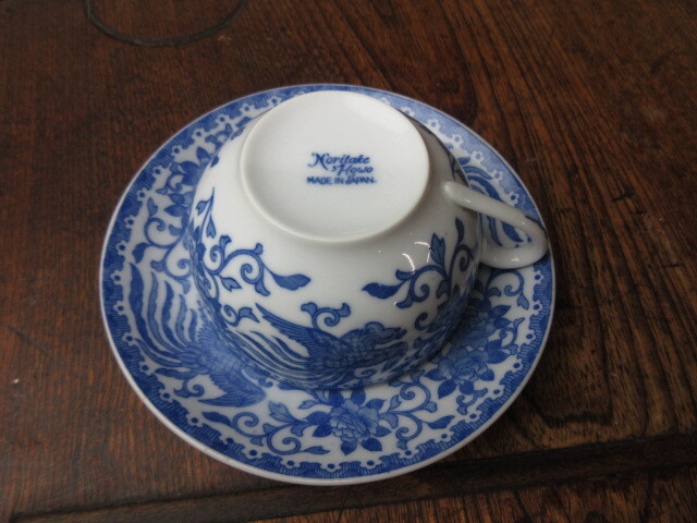 [Noritake/HOWO] Noritake / phoenix / cup & saucer /1 customer / Meiji /... goods / rare 