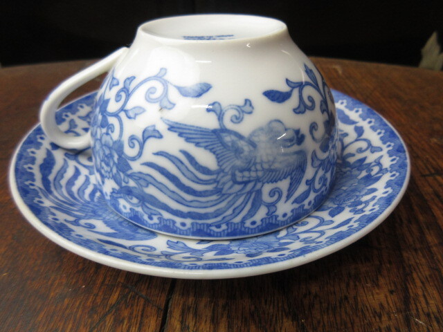 [Noritake/HOWO] Noritake / phoenix / cup & saucer /1 customer / Meiji /... goods / rare 