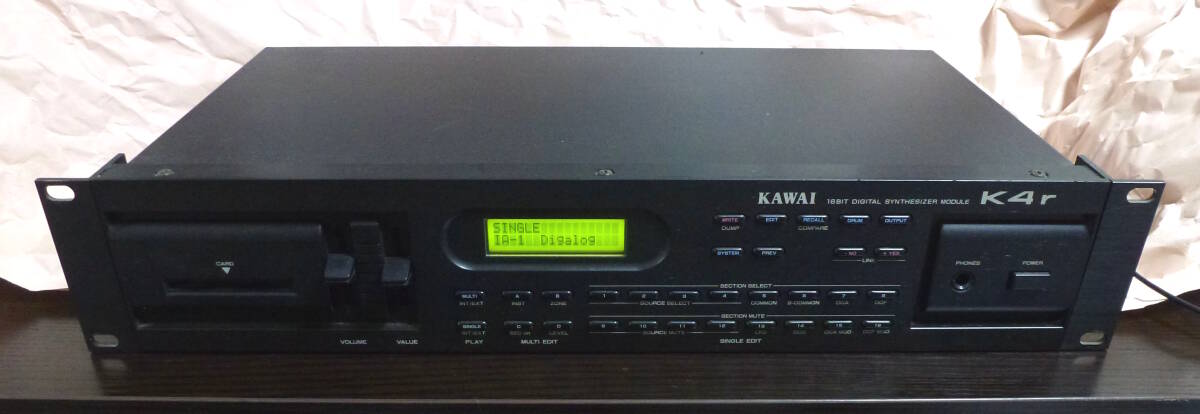 ◆KAWAI　K4r　16ビット デジタルシンセサイザーモジュール　音源モジュール　カワイ_画像1