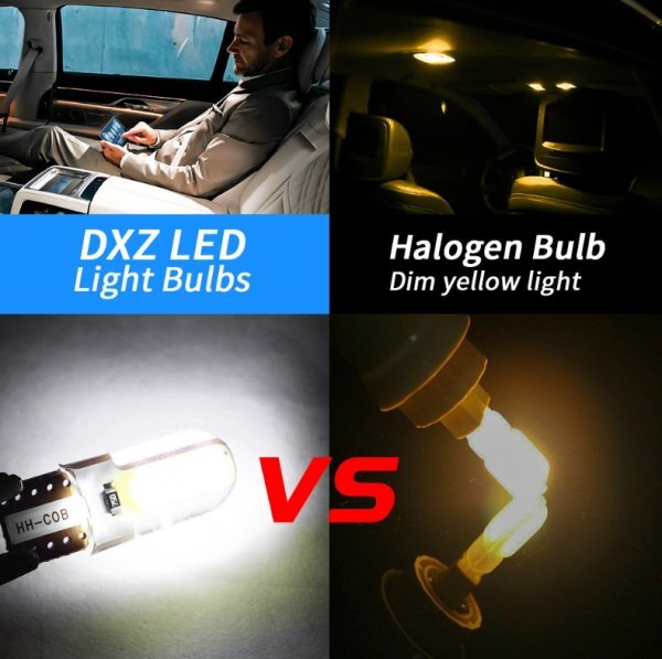 11個セット! 200系 ハイエース 4型 5型 スーパーGL標準 T10 LED ルームランプ ナンバー 車幅灯 ウェッジ 室内灯 トヨタ /72/c2/t31/b9_画像9