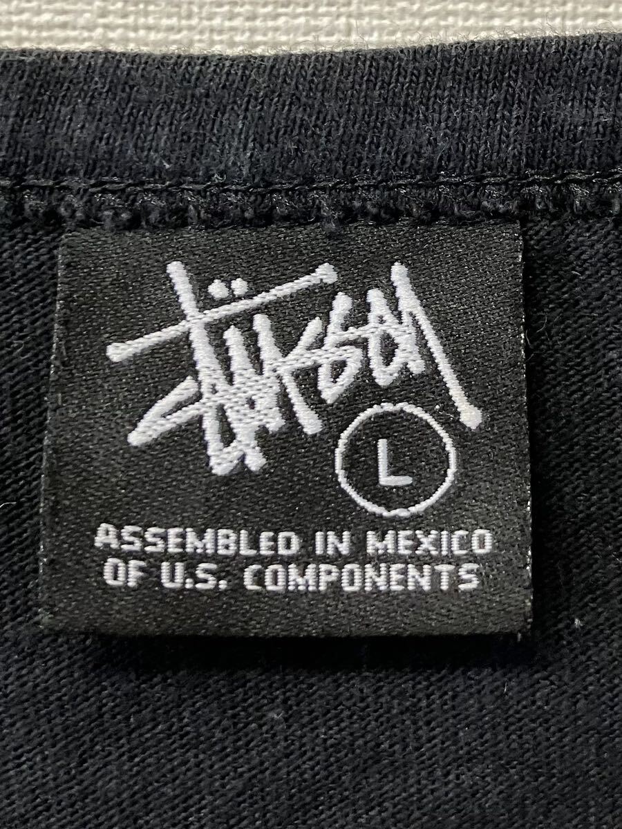 90s ビンテージ Stussy ステューシー タンクトップ L 黒 ブラック ヴィンテージ xpv_画像4