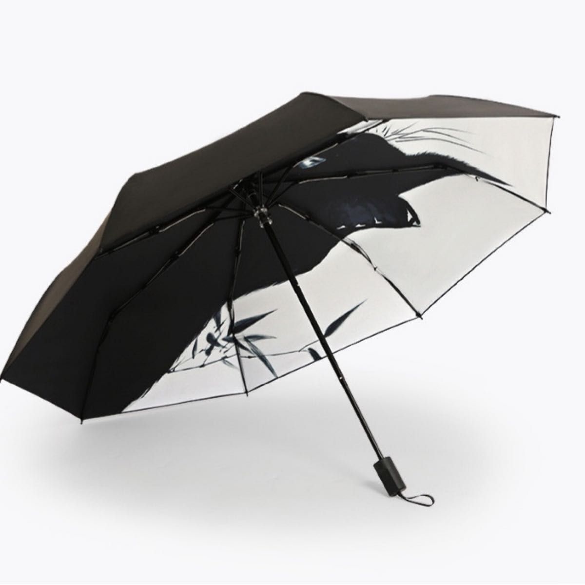 折りたたみ傘 雨晴兼用 黒猫 撥水加工 雨傘 日傘 UVカット おしゃれ