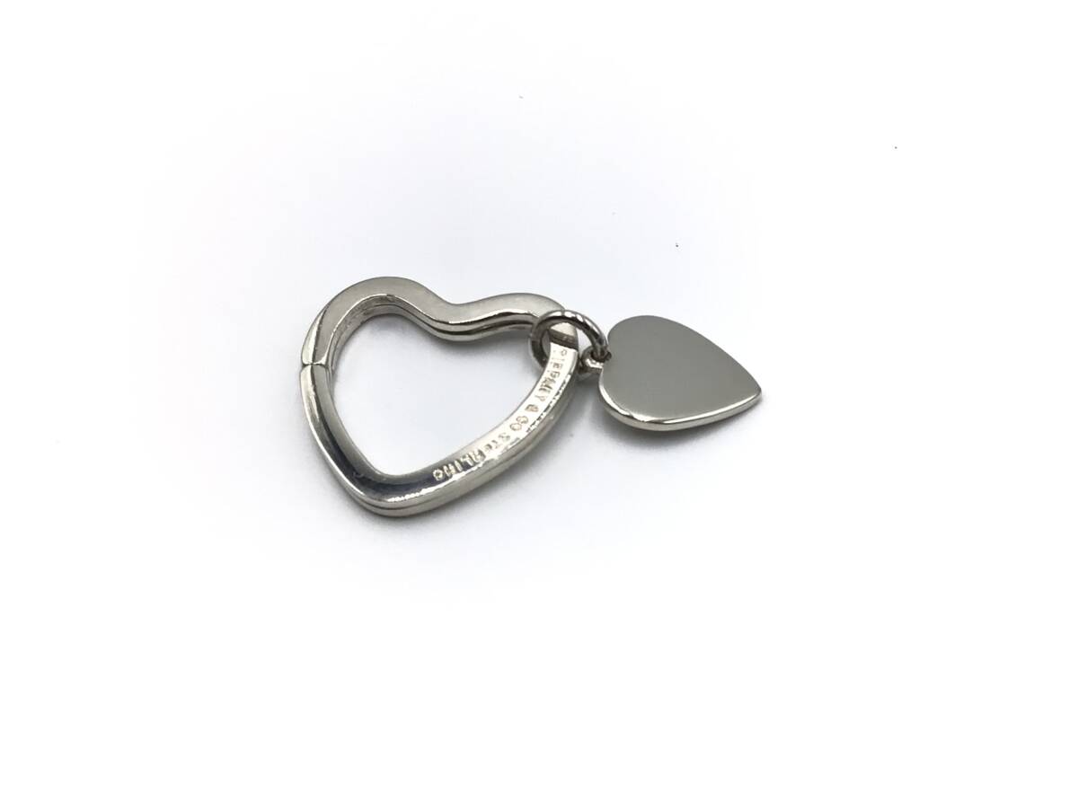 TIFFANY&Co. Tiffany Open Heart очарование бирка SV925 серебряный кольцо для ключей чехол для ключей 