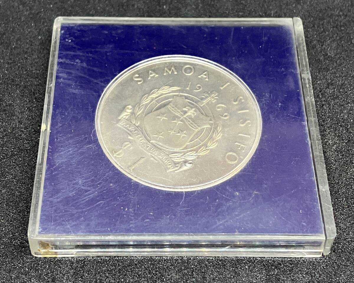 △サモア島　1ドル硬貨　1969年△nm11_画像2