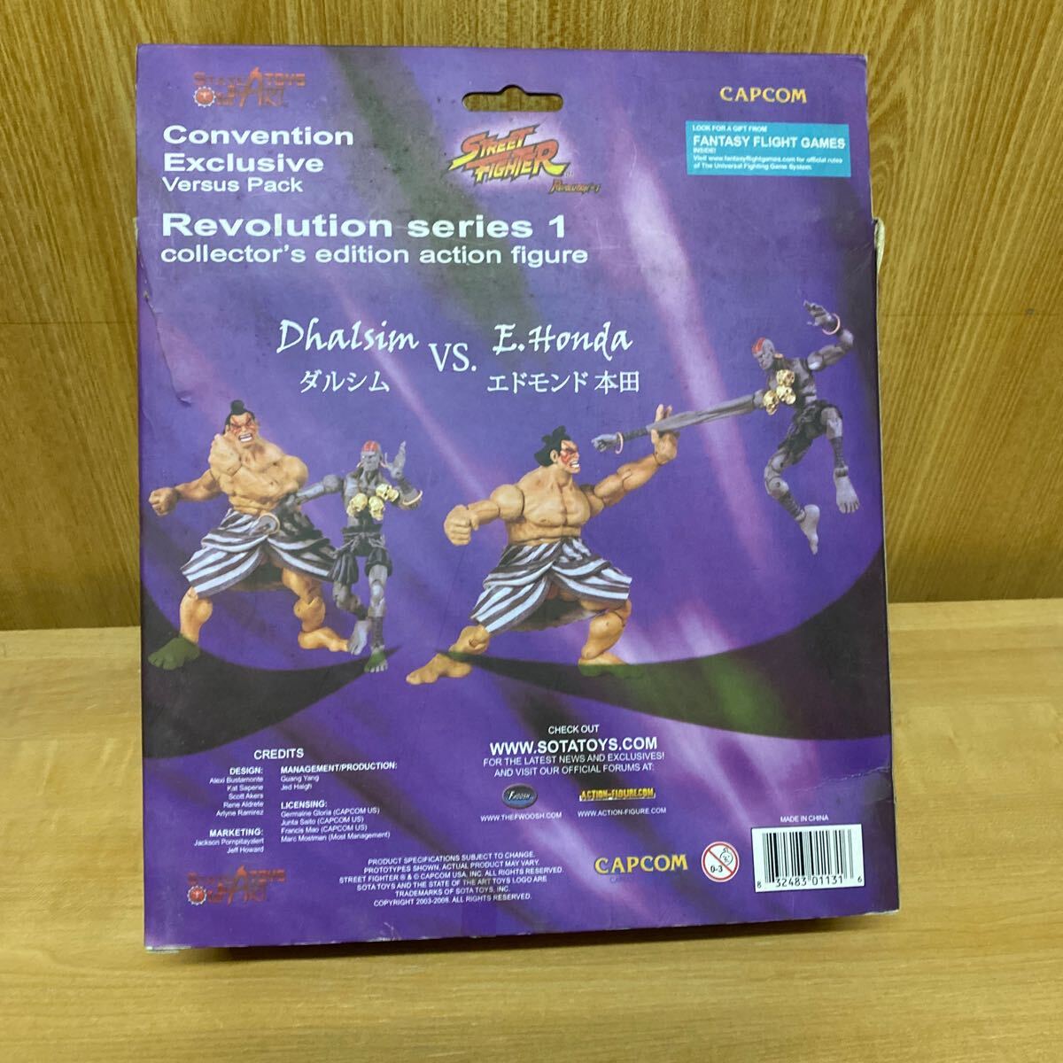 SOTAsota Street Fighter daru Sim vs Edmond Honda фигурка Revolution series1 collector\'s edition action figure CAPCOM