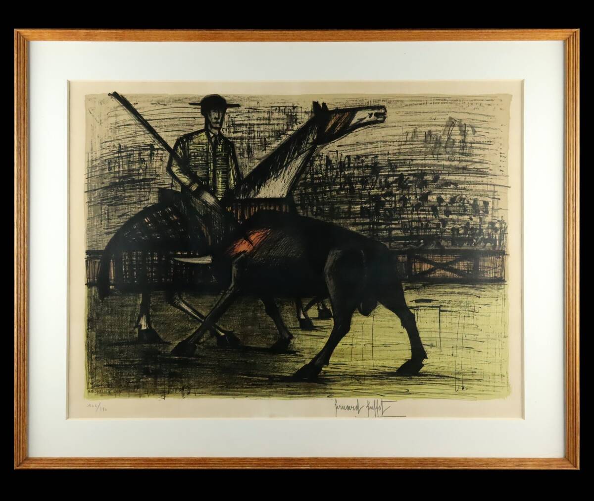  genuine work guarantee be Lunar ru*byufe[Le Picador. cow .] lithograph autograph autograph have [L91..]