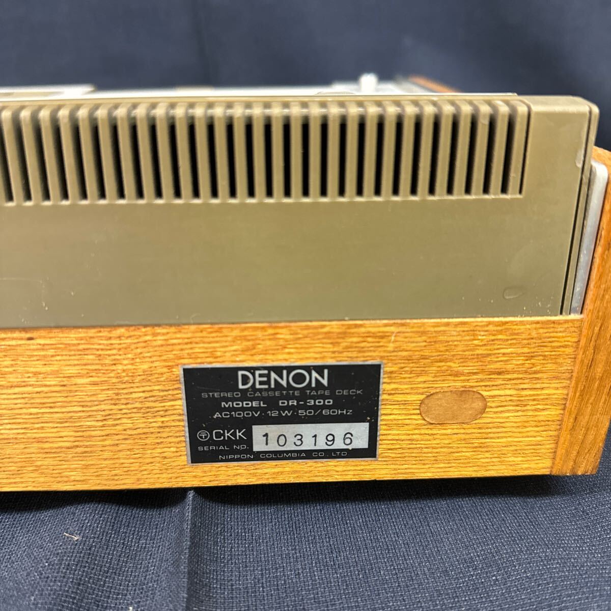 * used DENON/ Denon stereo cassette tape deck DR-300 audio equipment 163-72